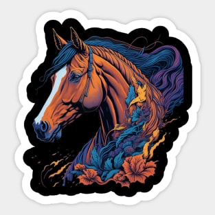 Equine Elegance: Graceful Beauty of Horses Sticker